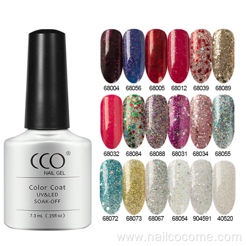 CCO Hot Sale Wholesale Natural CCO Mini 7.3ml Soak Off Nail Polish Colors